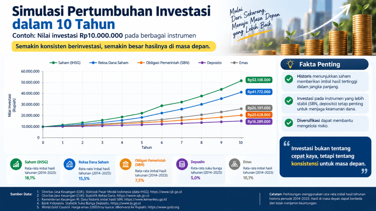 Simulasi Pertumbuhan Investasi
